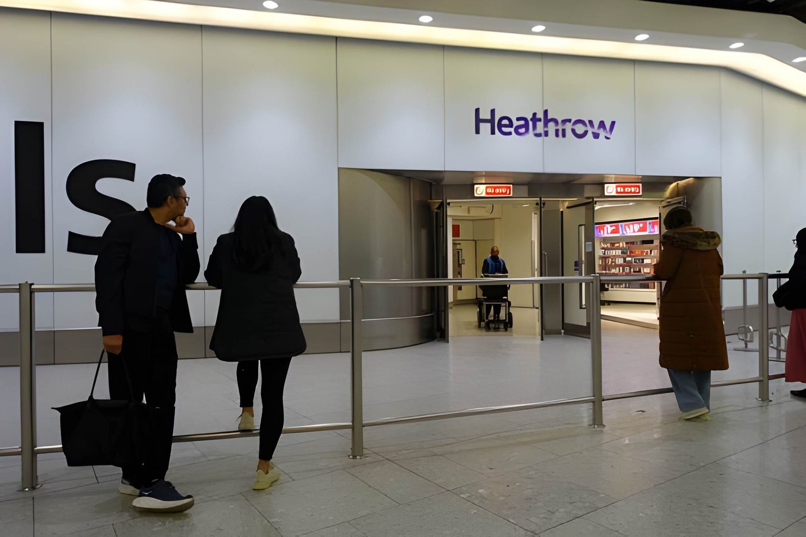 Chauffeur loading luggage into a car boot at airport arrivals in London