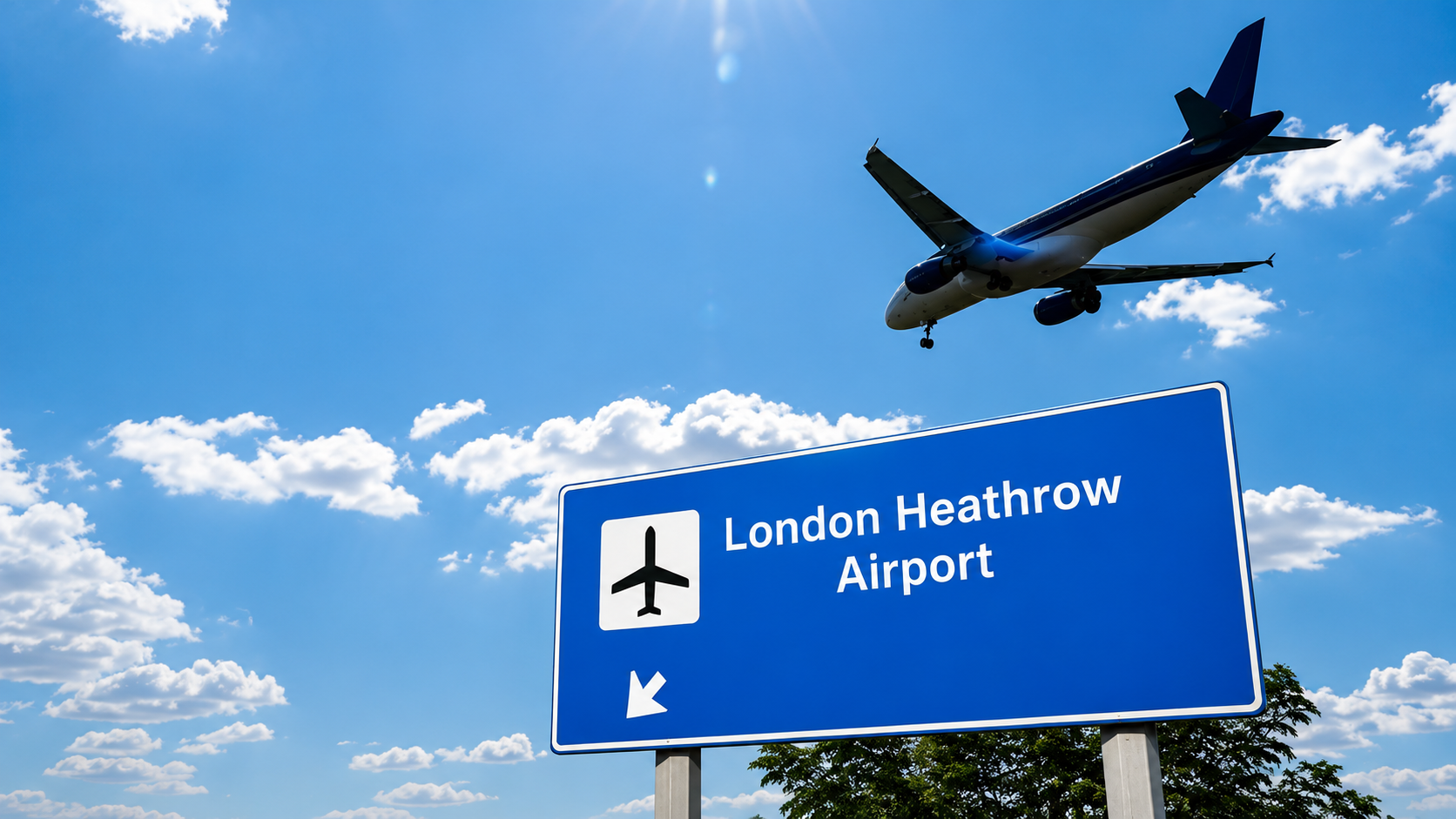 Chauffeur assisting a passenger with luggage at Heathrow Airport arrivals